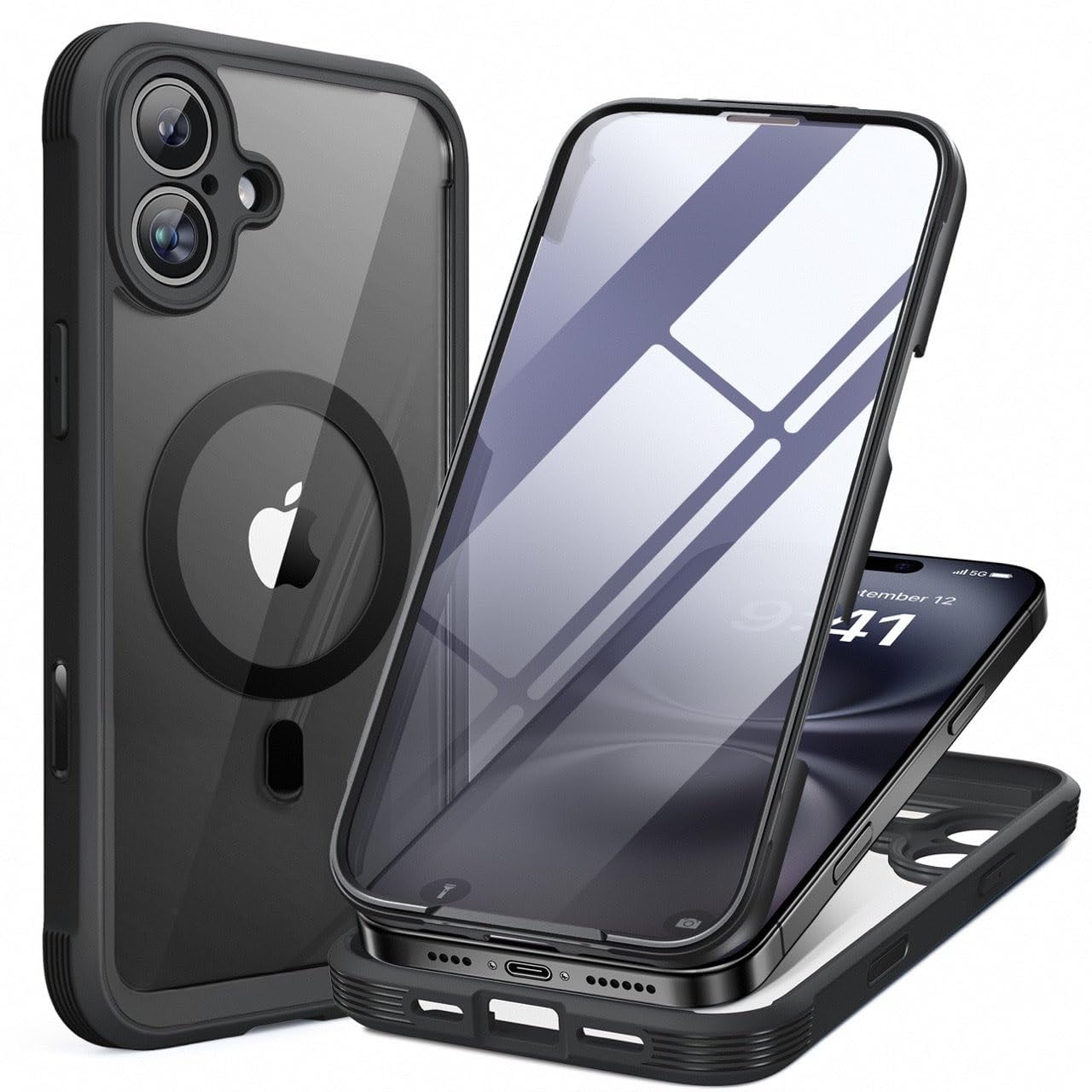 Funda Miracase Para Iphone 16 De 6.1 Pulgadas Con Protector De Pantalla