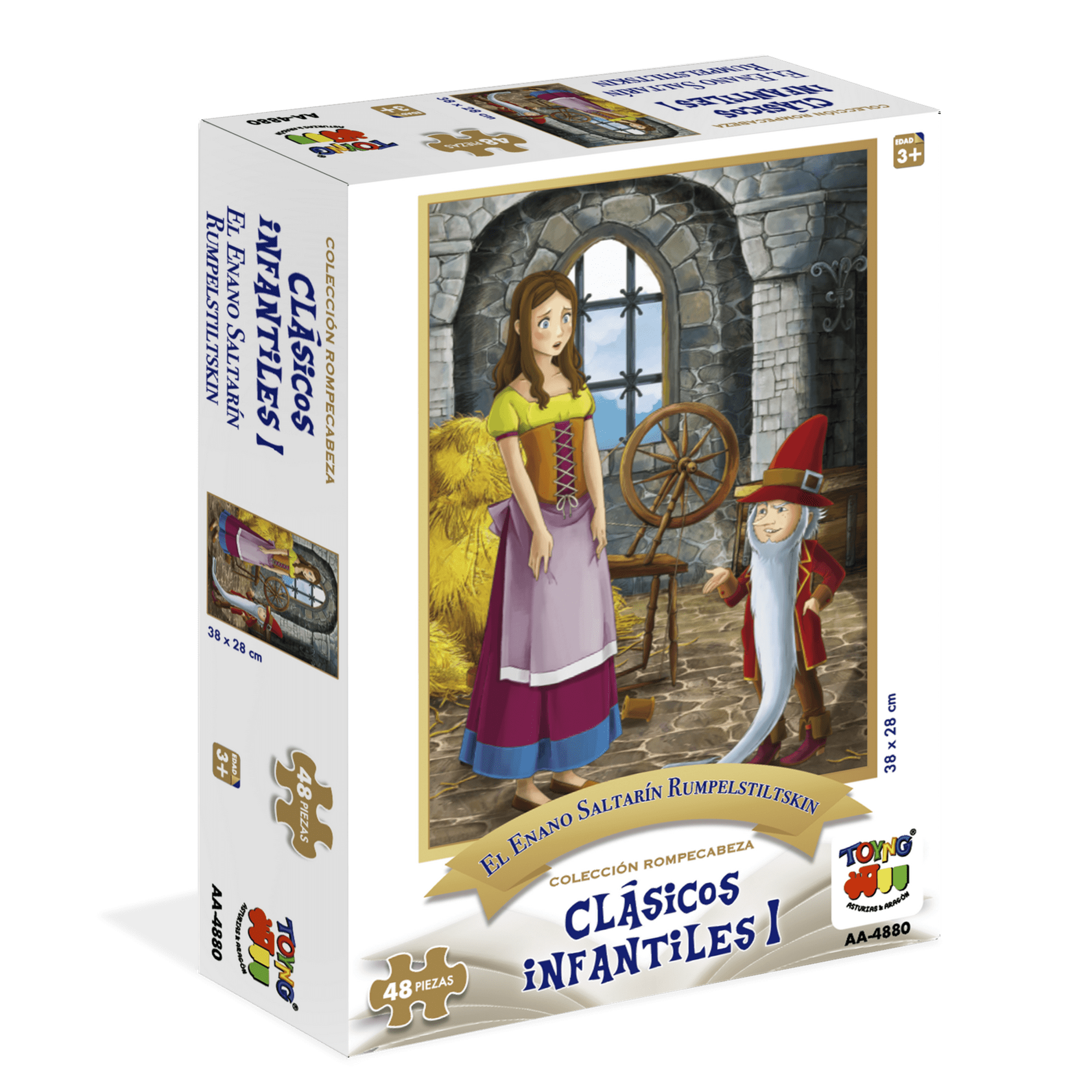 Puzzle 48 Piezas - El Enano Saltarin - Rumpelstiltskin - Toyng