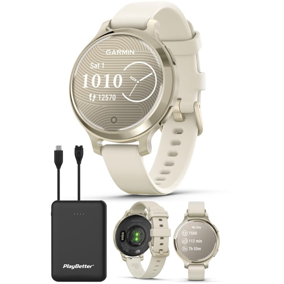 Reloj inteligente Garmin Lily 2 Active (Oro/Hueso) – Paquete