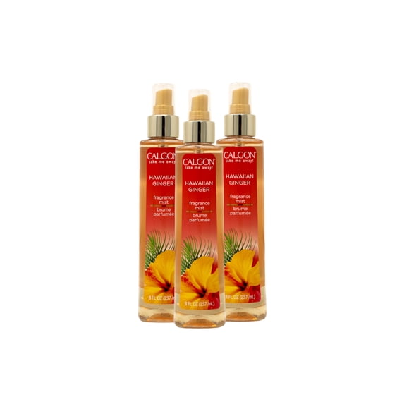Body Mist Calgon, fragancia de jengibre hawaiano, 236 ml (paquete de 3)