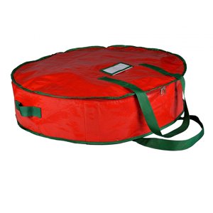 Magideal - Bolsa De Almacenamiento De Corona Navideña, Bolsa De Guirnaldas, Decoración De Almacenamiento De Corona Navideña, Organizador De Bolsa De Corona Artif