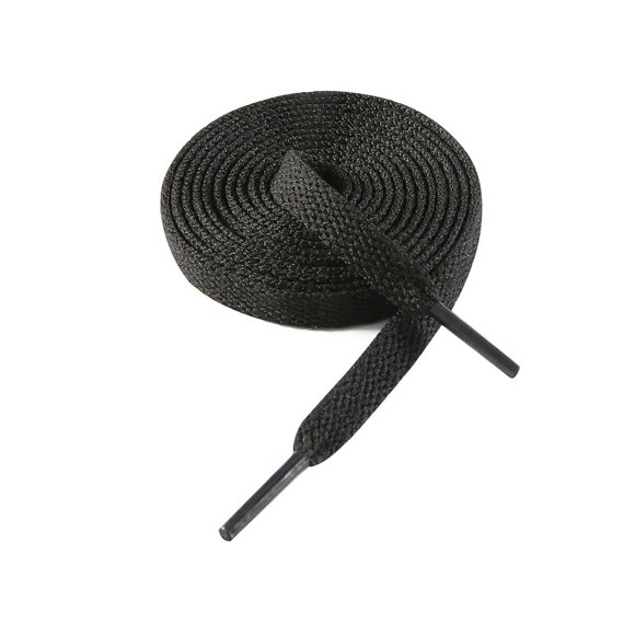 Cordones VSUDO 137 cm Planos Negros para Zapatillas