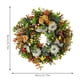 thumbnail image 3 of 1pc Festive Autumn Pumpkin Wreath with Eucalyptus Berries - Perfect for Halloween, Harvest Festival, Thanksgiving, and Home Decor, 3 of 4