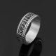 thumbnail image 2 of Anillo Runas Vikingo Titanio Hombre Moda Masculina, 2 of 3