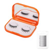 Magideal - 1 Par De Pestañas Postizas Autoadhesivas Con Tiras De Gelatina Para Pestañas, Fáciles De Utilizar, Cómodas, Hacen Que Las Pestañas Naturales Luzcan, , Estilo A