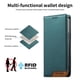 thumbnail image 5 of Funda Tipo Cartera de Cuero Sintético para Samsung Galaxy S21 FE Bloqueo RFID, con Ranuras para Tarjetas y Bolsillo para Efectivo, Cierre Magnético Fuerte Verde, 5 of 6