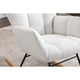 thumbnail image 2 of 050-Teddy Fabric Rocking Gilder Nursery Chair For Living Room Indoor,Ivory, 2 of 3