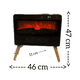 thumbnail image 2 of Chimenea Eléctrica Vintage Control Remoto Efecto Llama Real 3 D, 2 of 4