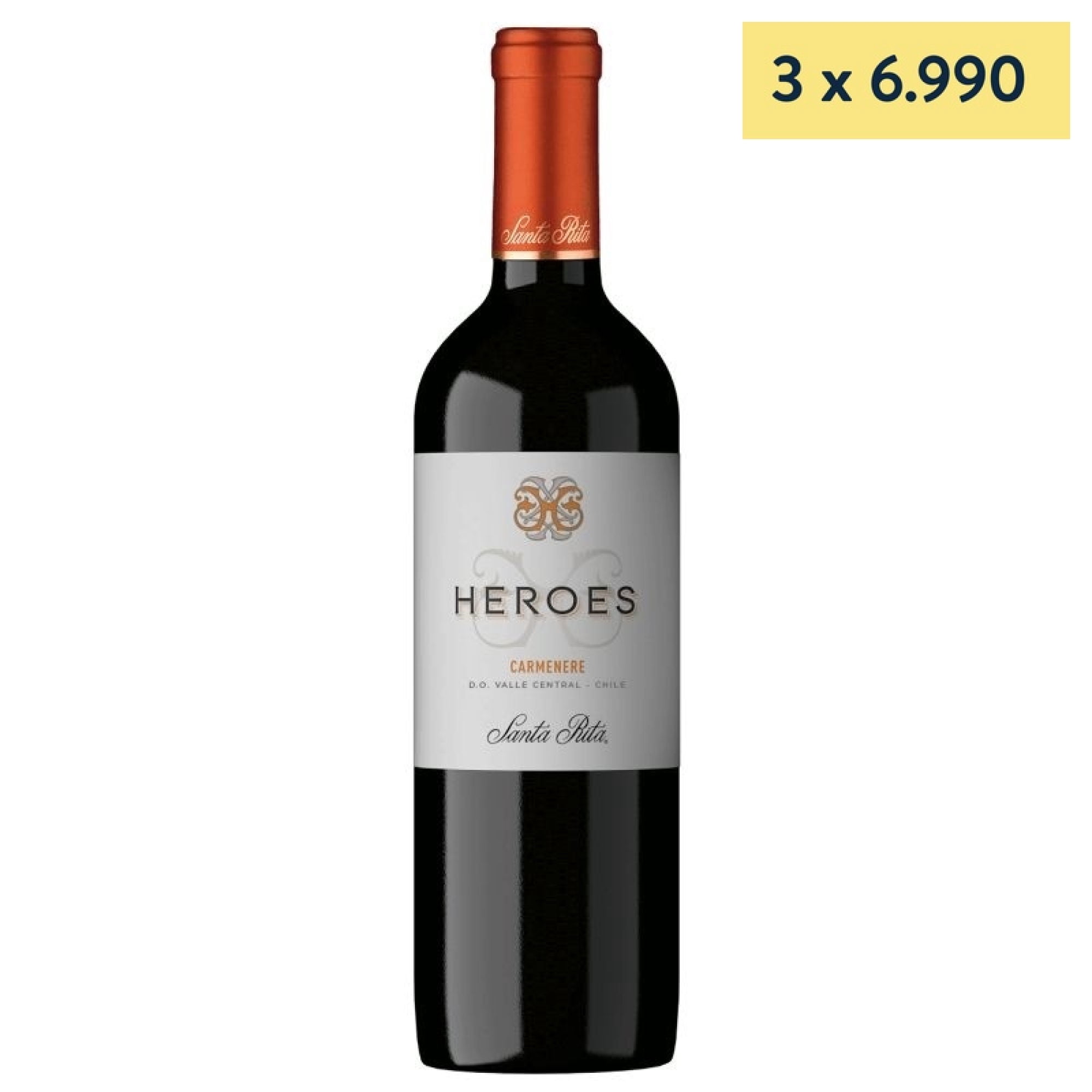 Vino Tinto Botella 750 mL Heroes