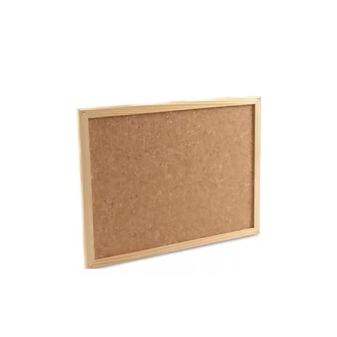 Genérico - Pizarra Corcho 60X90 Marco Madera Café