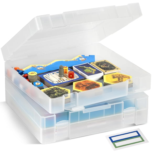Caja organizadora apilable para manualidades, paquete de 2