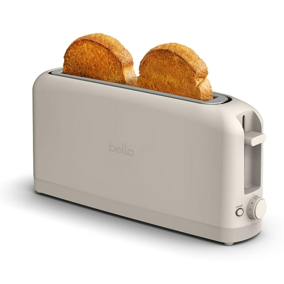 Toaster BELLA 2 rebanadas Slim se adapta a la leche de avena Anywhere™ de 900 W