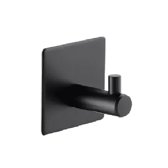 Genérico - Ganchos Adhesivos Colgador Perchero Baño Cocina Acero Inoxidable Negro