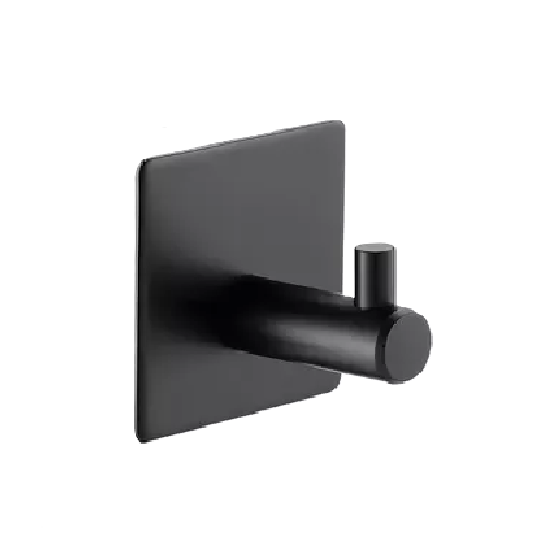 Genérico - Ganchos Adhesivos Colgador Perchero Baño Cocina Acero Inoxidable Negro