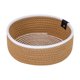 thumbnail image 1 of 1 Paquete de Cesta de Almacenamiento Tejida, Caja de Almacenamiento para Estante y Armario para Bandeja de Llaves, Cuenco para Entrada, Escritorio, Decoración del Hogar Caqui 8.3*8.3*3.5in, 1 of 6