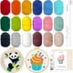 thumbnail image 1 of Kit de punch needle HAND U JOURNEY de 18 colores con aros de 21 cm, 1 of 7