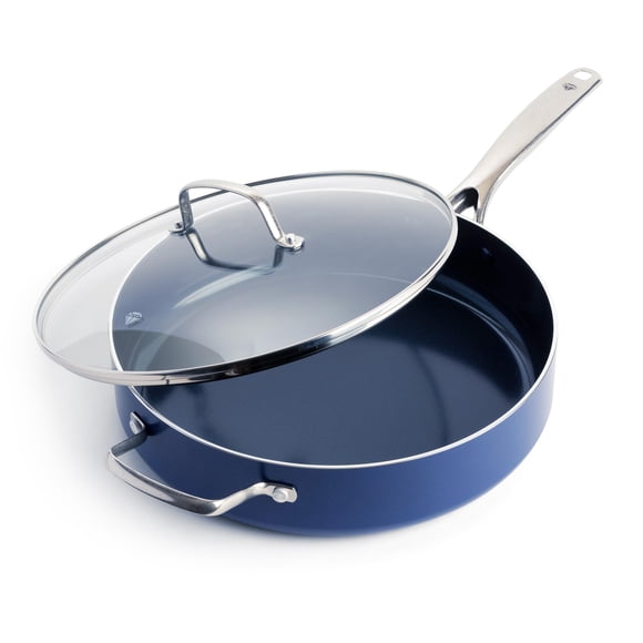 Sartén salteadora Blue Diamond de 5 cuartos antiadherente de cerámica con tapa