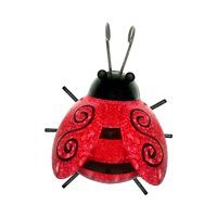 Magideal - Decoración De Pared De De Metal, Escultura De Pared Colgante, Uso , Decoración De Valla De Patio Antioxidante, Estatua Perfecta De , Rojo