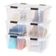 thumbnail image 1 of Caja de almacenamiento IRIS USA de 32 litros con tapa y cierres, paquete de 6 unidades, sin BPA, 1 of 9