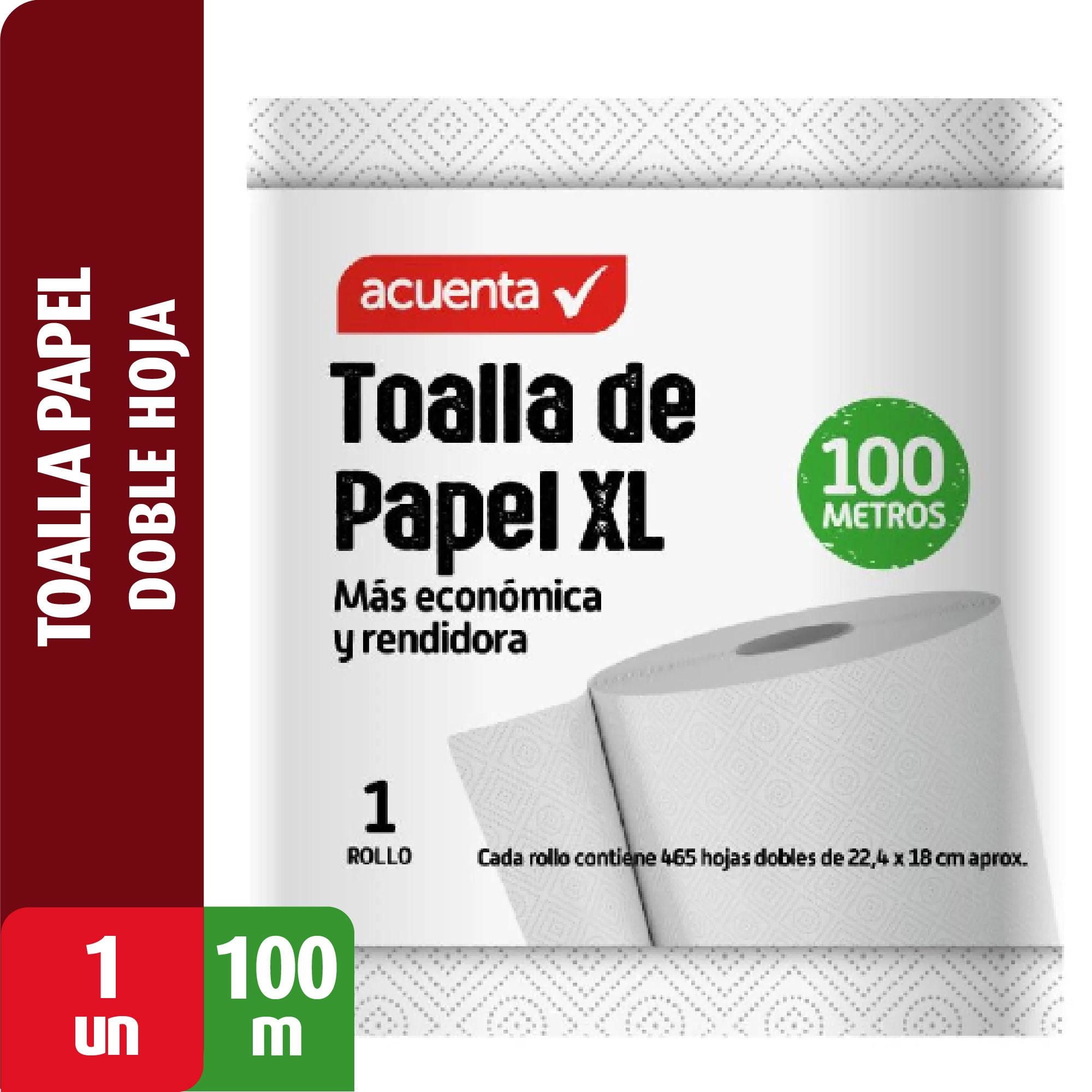 Toalla De Papel Xl Doble Hoja 100 M 1 Un Acuenta
