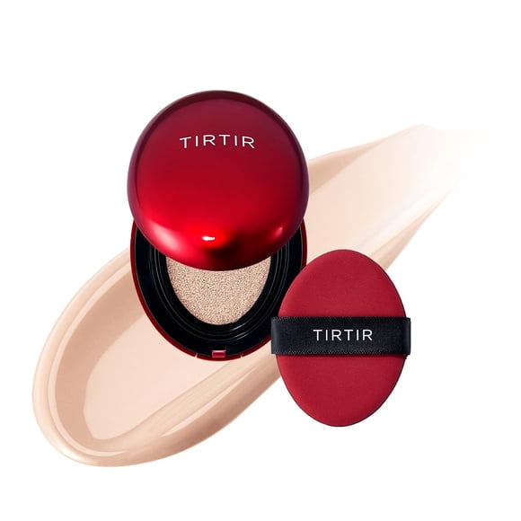 Mascarilla Tirtir de Cushion Foundation, color rojo, de larga duración, 4,5 ml