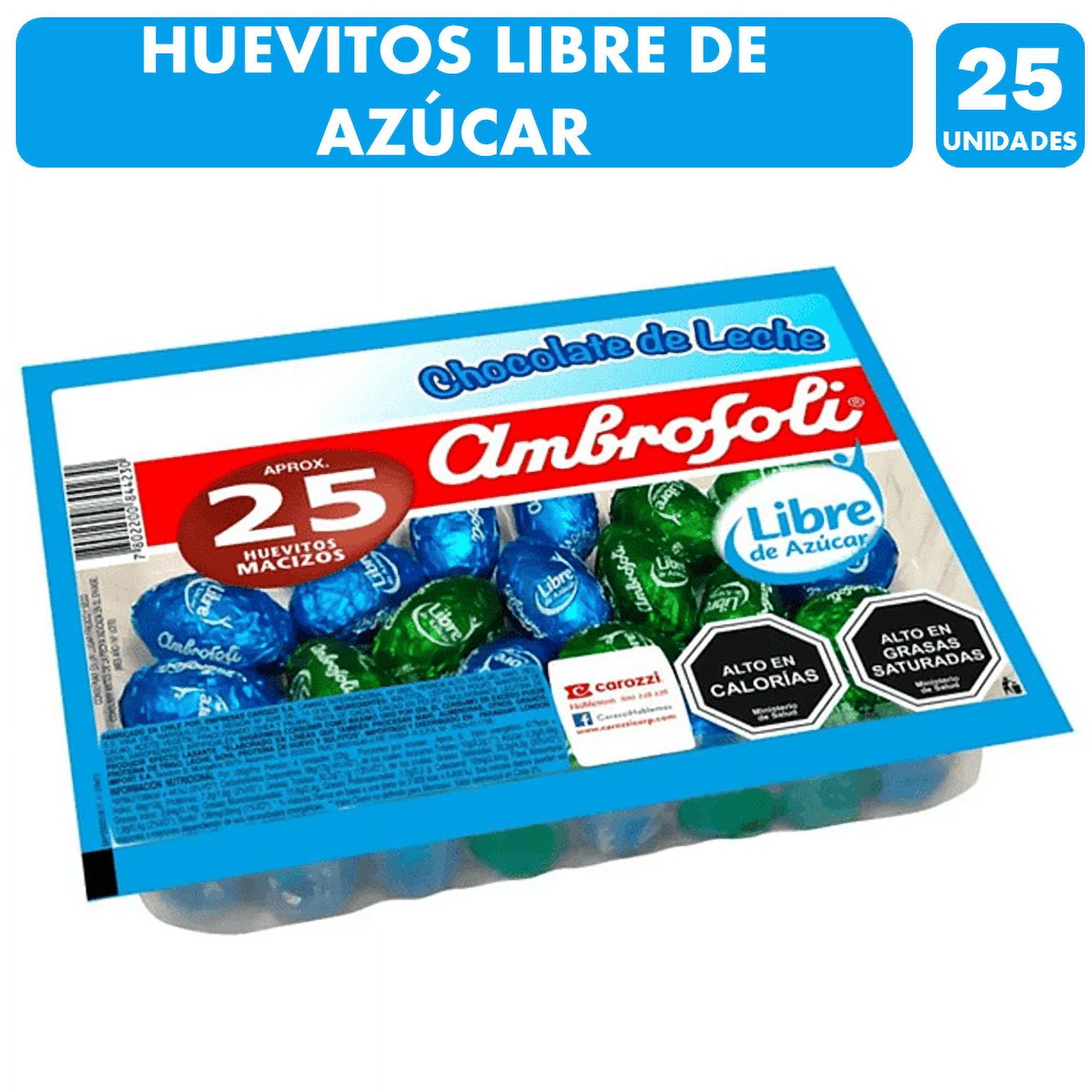 Bandeja Huevitos Sin Azúcar Pascua 117 g Ambrosoli