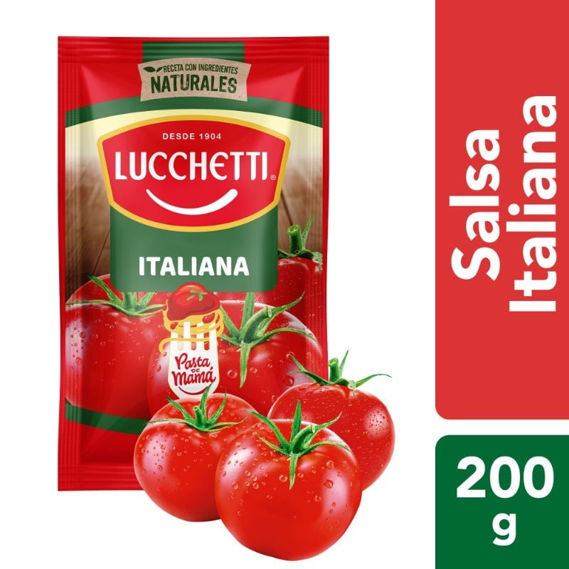 Salsa De Tomate Italiana Doypack 200 g Lucchetti