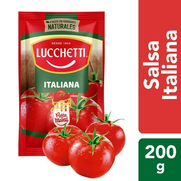 Salsa de Tomate Italiana Bolsa, 200 g