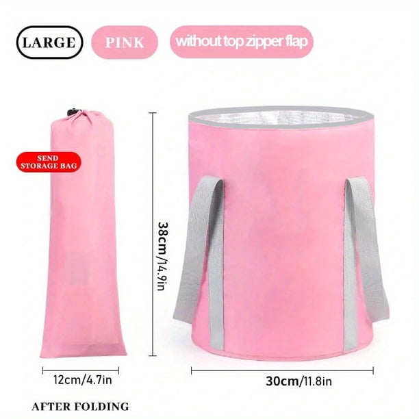 Relax and Refresh Anywhere with our Collapsible Foot Bath Basin - Portable, Washable, and Stylish! Perfect for Traveling, Camping, and Outdoor Activities. Available in Pink, Blue, and Grey. Best Gifts