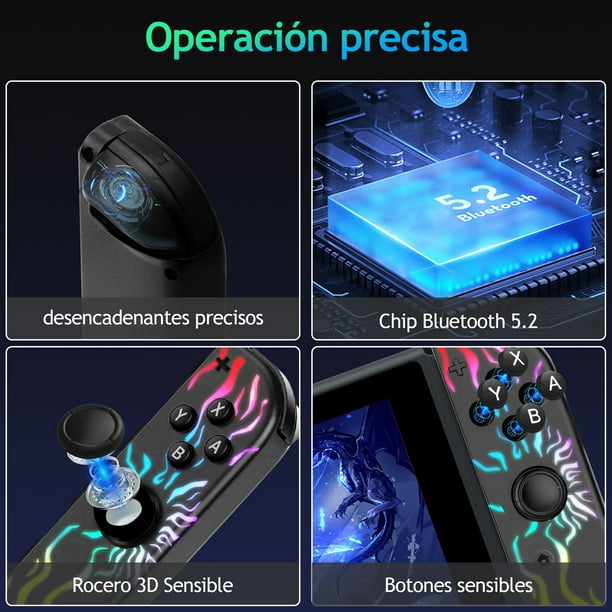 Switch Joy-Con para Nintendo Switch con Iluminación RGB - Tema de
