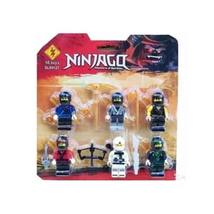 Total Upgrate - Juguete Set 6 Figuras Ninja Go Con Accesorios