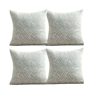 Genérico - Set De 4 Fundas De Cojines Diseño Maillard 45Cm X 45 Cm Verde Menta