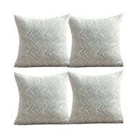 Genérico - Pack De 4 Fundas De Cojines Diseño Maillard 45Cm X 45 Cm Verde Menta