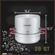 thumbnail image 2 of Set de enlatado Concord Turbo Steam de acero inoxidable, 20 litros, 2 of 6