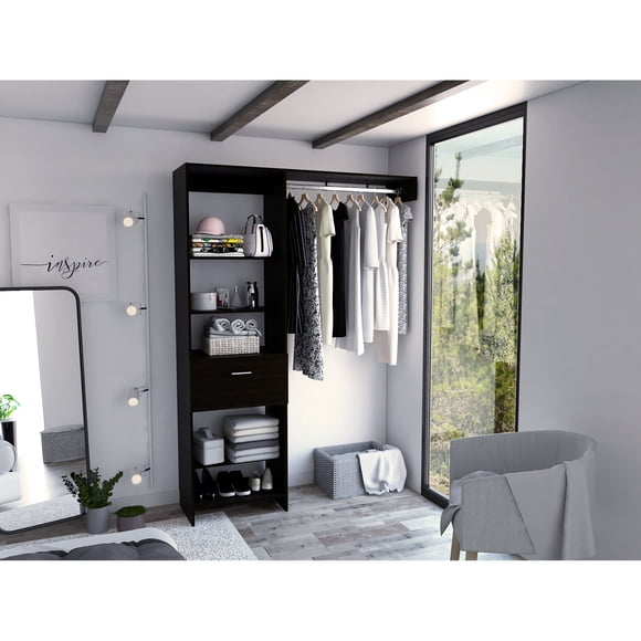 Walking Closet 150 Cm Manchester 1 Cajón Wengue