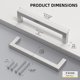 thumbnail image 2 of Tiradores para muebles Goldenwarm de acero inoxidable, 2 of 3