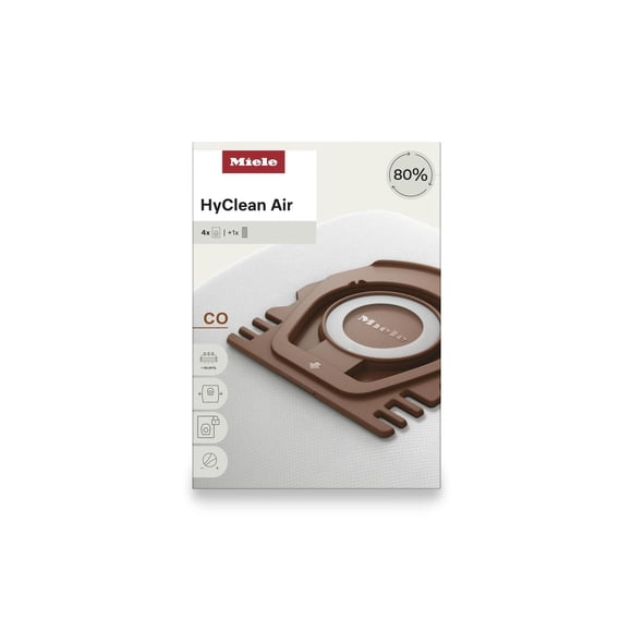 Bolsas para Aspiradora Miele HyClean Air CO Paquete de 4 con Filtro