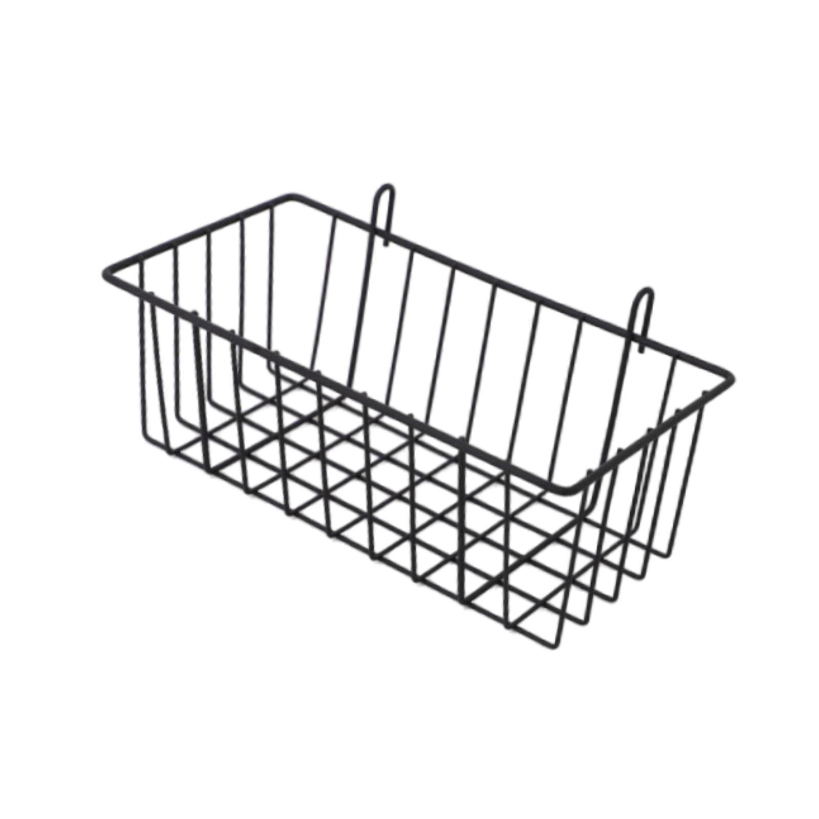 Magideal - Cesta De Almacenamiento Colgante De Alambre De Metal, Cesta De Almacenamiento Y Exhibición De Pared, Organizador De Cocina De Hierro, Cesta De Rejilla S