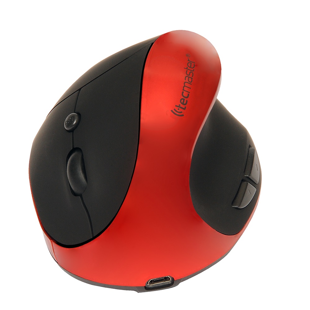 Tecmaster - Mouse Ergonómico Vertical Inalámbrico Recargable