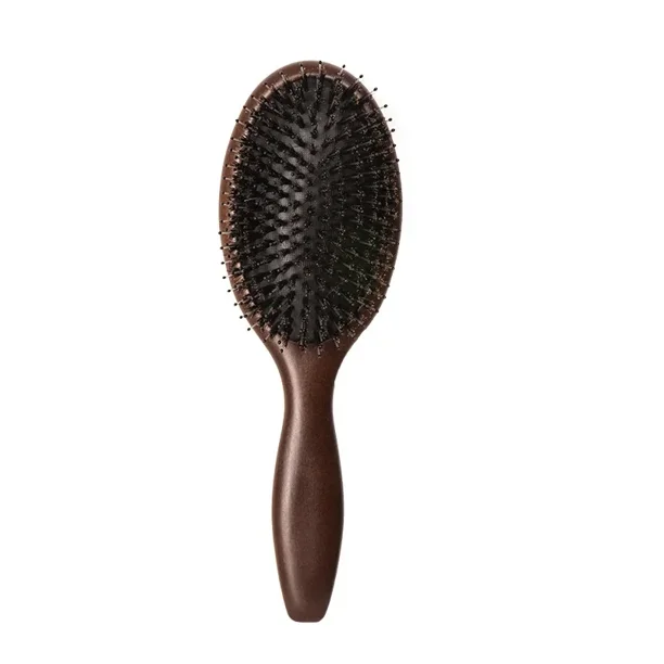 Boar Bristle Brush Wood Natural Hair Brush Dry Wet Detangle Wood Combs For Women Barber Beauty Care Paddle Scalp Massage Brush