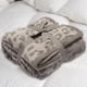 thumbnail image 4 of Manta de lana de medio terciopelo Manta de punto con estampado de leopardo para niños Manta de punto con forro polar Manta descalza con estampado de leopardo Manta de ensueño, 4 of 5