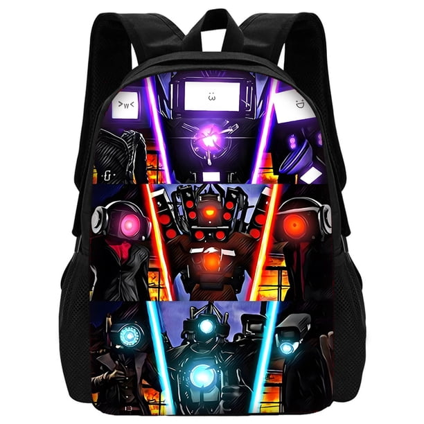 3 pcs set Skibidi Toilet Toilet School Child School Backpack With Shoulder Bag Pencil Bags School Bags for Boys Girls Best Gift