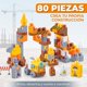 thumbnail image 3 of Bloques De Construcción Grandes 80 Piezas Para Niños Infantil amarillo, 3 of 8