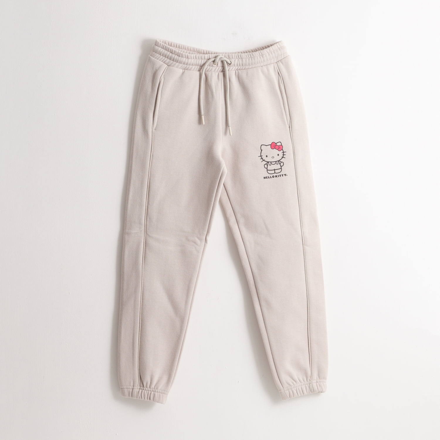 Pantalón De Buzo Niña Logo Beige Hello Kitty