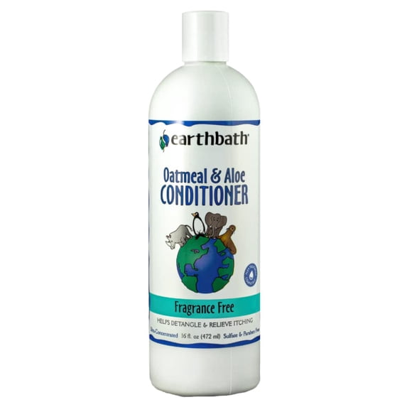 Acondicionador para perros Earthbath con avena y aloe, 480 ml, ayuda a las alergias