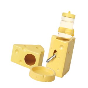 Ioensy - Cueva De Cerámica Para Hámster, Para Mascotas Pequeñas, Para Conejillos De Indias, Ratones Y Jerbos, Color Amarillo, L