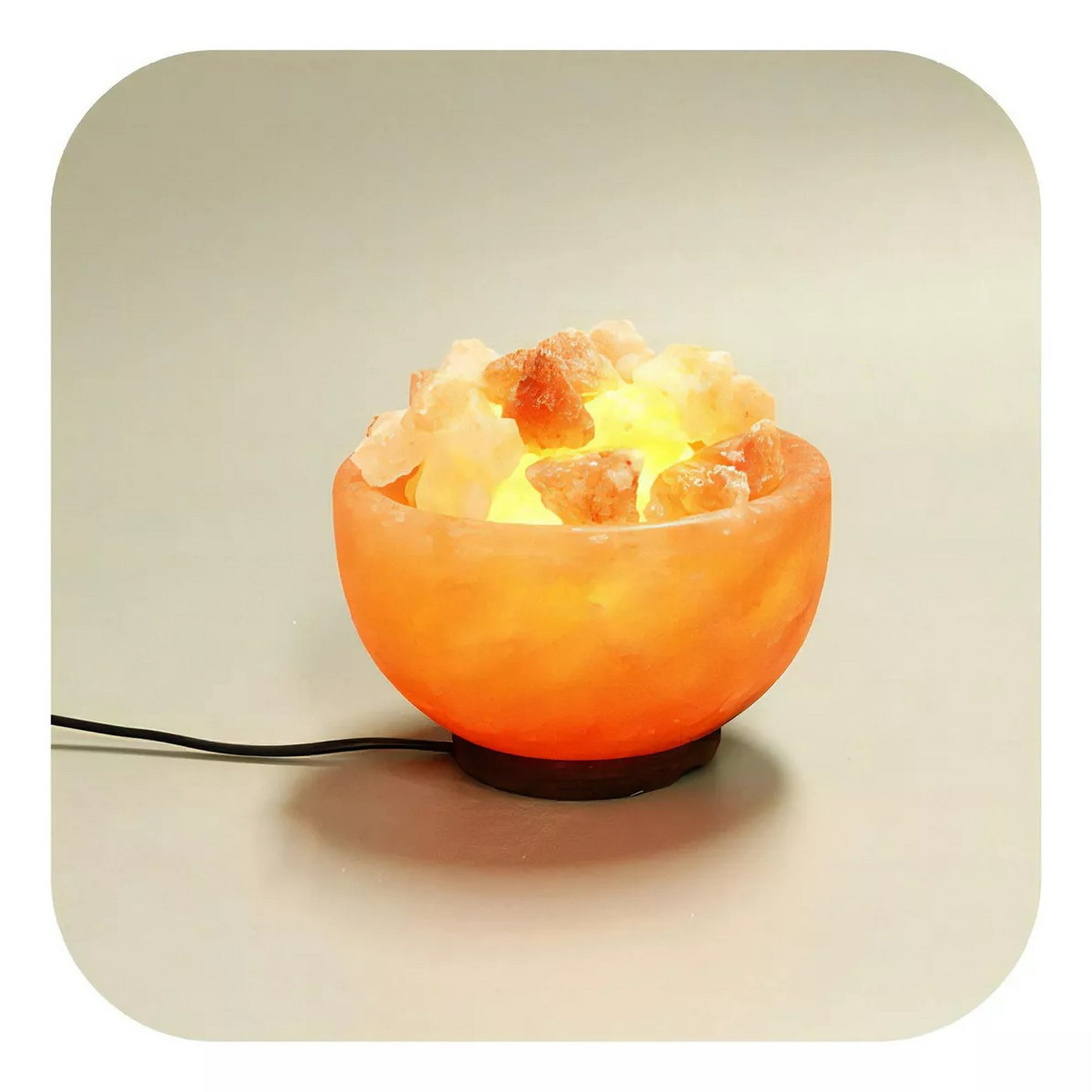 Genérico - Lampara De Sal Himalaya Tazon Lamparas Velador Decorativo Del Himalaya