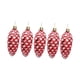 thumbnail image 2 of 5 Piezas De Adornos De Piñas De Navidad Colgantes Con Purpurina Para Decorar Fiestas De Aniversario En Rojo, 2 of 3