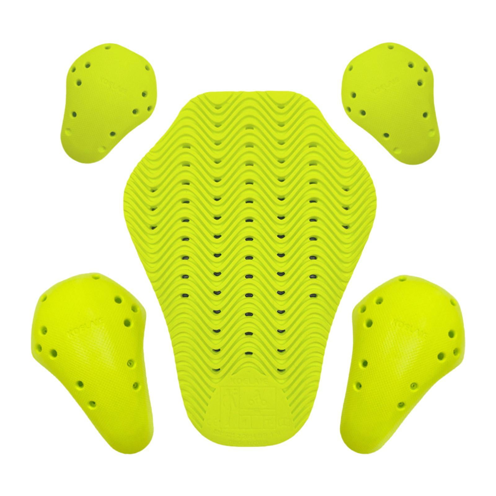 Magideal - Almohadillas De Protección Para Chaqueta De Motocicleta De 5 Piezas Para Espalda, Hombros Y Codos, Protección Corporal Liviana Y Fácil De Limpiar Para