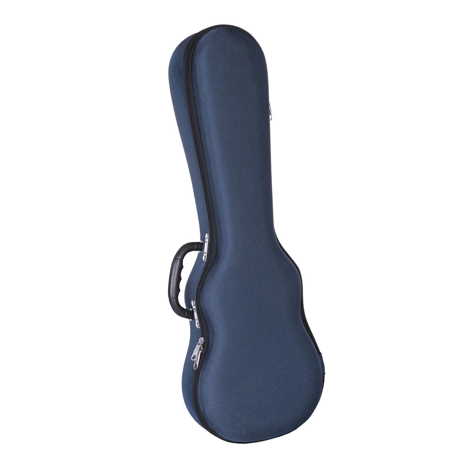 Magideal - Estuche Rígido Para Ukelele, Bolsa Portátil Para Ukeleles, Estuche Para Ukelele De 26 Pulgadas, Estuche Para Ukelele Tenor, Mochila Con Correas , Azul
